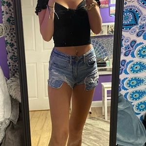 AM jean shorts